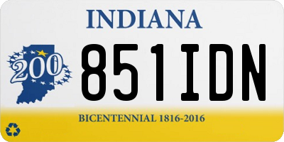 IN license plate 851IDN