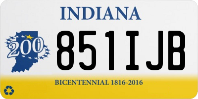 IN license plate 851IJB