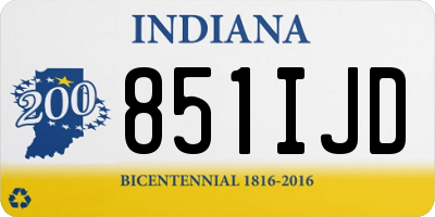 IN license plate 851IJD