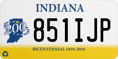IN license plate 851IJP