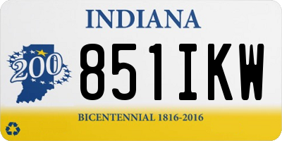IN license plate 851IKW