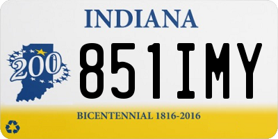 IN license plate 851IMY