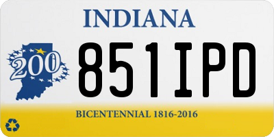 IN license plate 851IPD