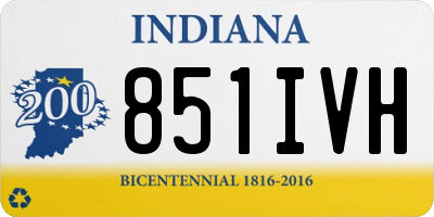 IN license plate 851IVH