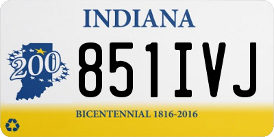 IN license plate 851IVJ