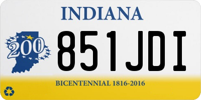 IN license plate 851JDI