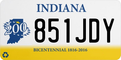 IN license plate 851JDY