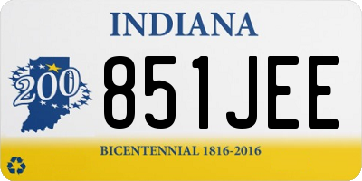 IN license plate 851JEE