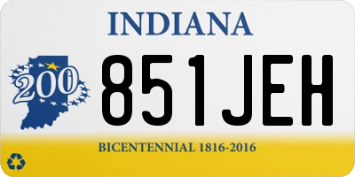 IN license plate 851JEH