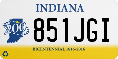 IN license plate 851JGI