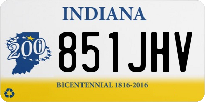 IN license plate 851JHV