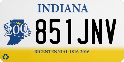 IN license plate 851JNV