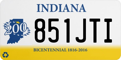 IN license plate 851JTI