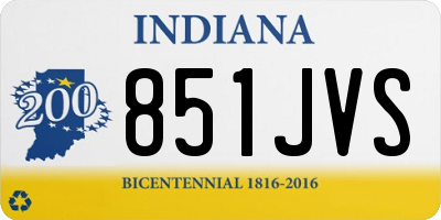 IN license plate 851JVS