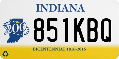 IN license plate 851KBQ