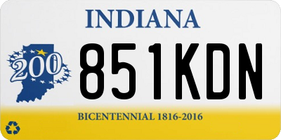 IN license plate 851KDN