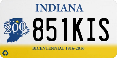 IN license plate 851KIS