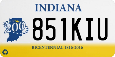 IN license plate 851KIU