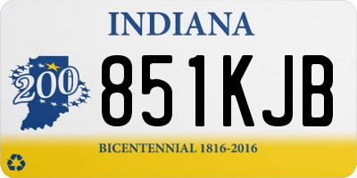 IN license plate 851KJB