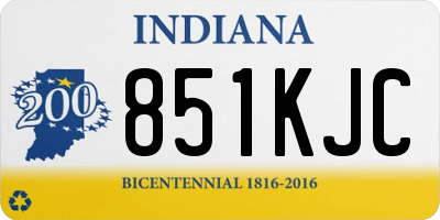 IN license plate 851KJC