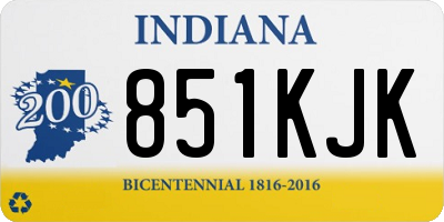 IN license plate 851KJK