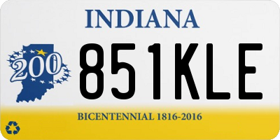 IN license plate 851KLE