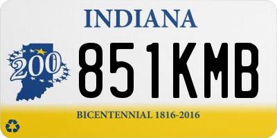 IN license plate 851KMB