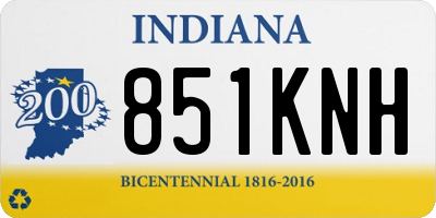 IN license plate 851KNH
