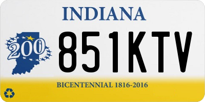 IN license plate 851KTV
