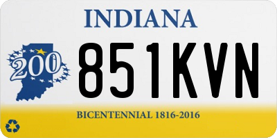 IN license plate 851KVN