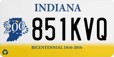 IN license plate 851KVQ