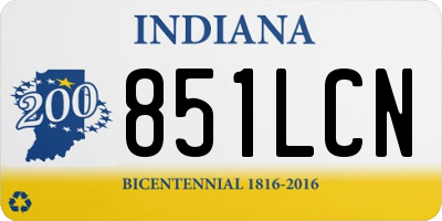 IN license plate 851LCN