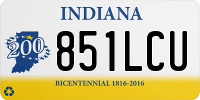 IN license plate 851LCU