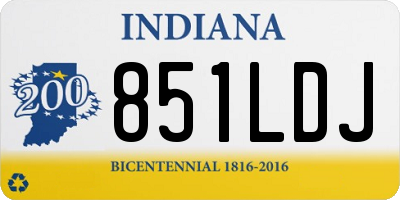 IN license plate 851LDJ