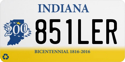 IN license plate 851LER