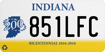 IN license plate 851LFC