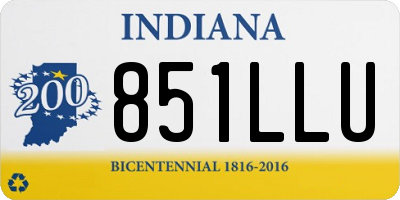IN license plate 851LLU