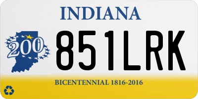 IN license plate 851LRK