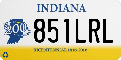 IN license plate 851LRL