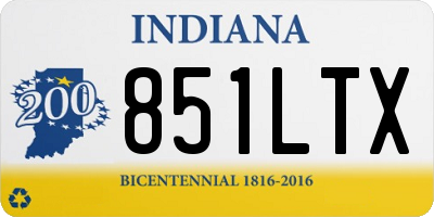 IN license plate 851LTX
