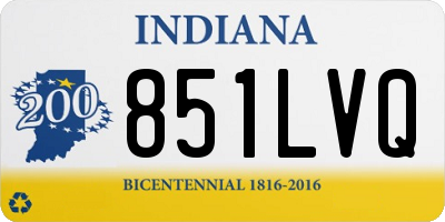 IN license plate 851LVQ