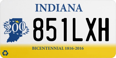 IN license plate 851LXH
