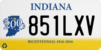 IN license plate 851LXV