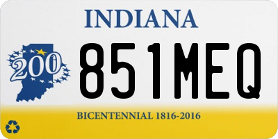 IN license plate 851MEQ