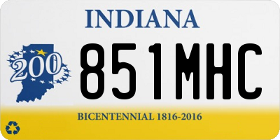IN license plate 851MHC