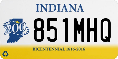 IN license plate 851MHQ