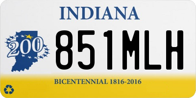 IN license plate 851MLH