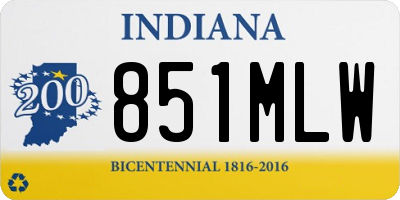 IN license plate 851MLW