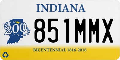 IN license plate 851MMX