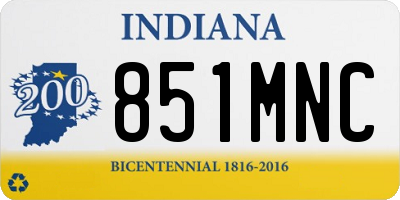 IN license plate 851MNC